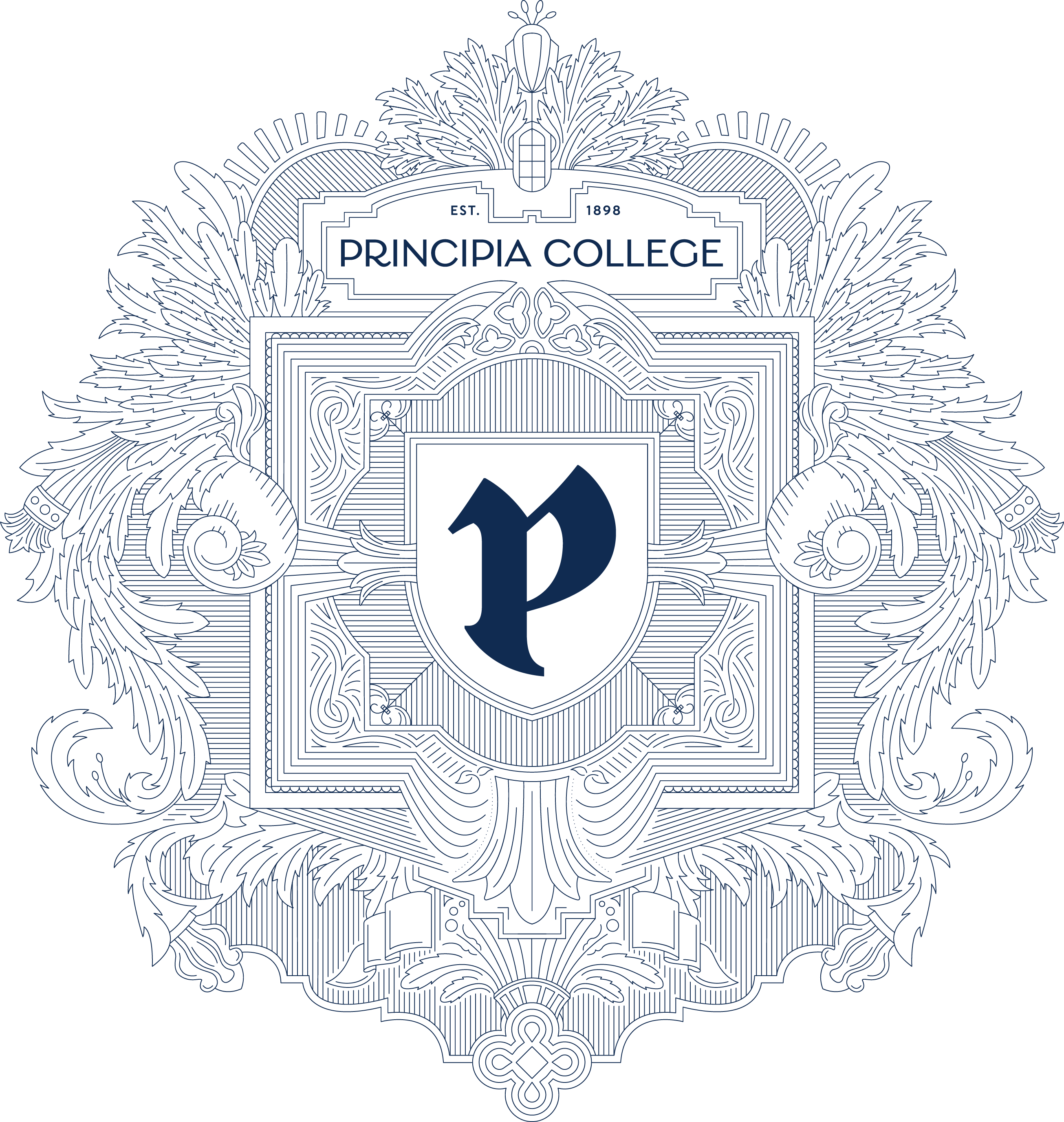 Principia College Left Crest