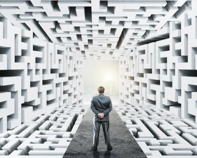 businessman facing difficulties