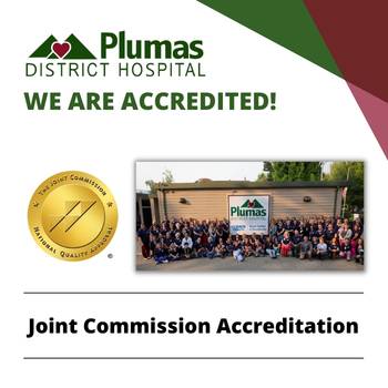 Plumas District Hospital receives Joint Commission Accreditation 