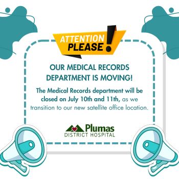 Our Medical records department is moving!