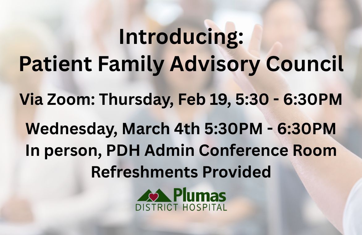 Plumas District Hospital Launches Patient and Family Advisory Council