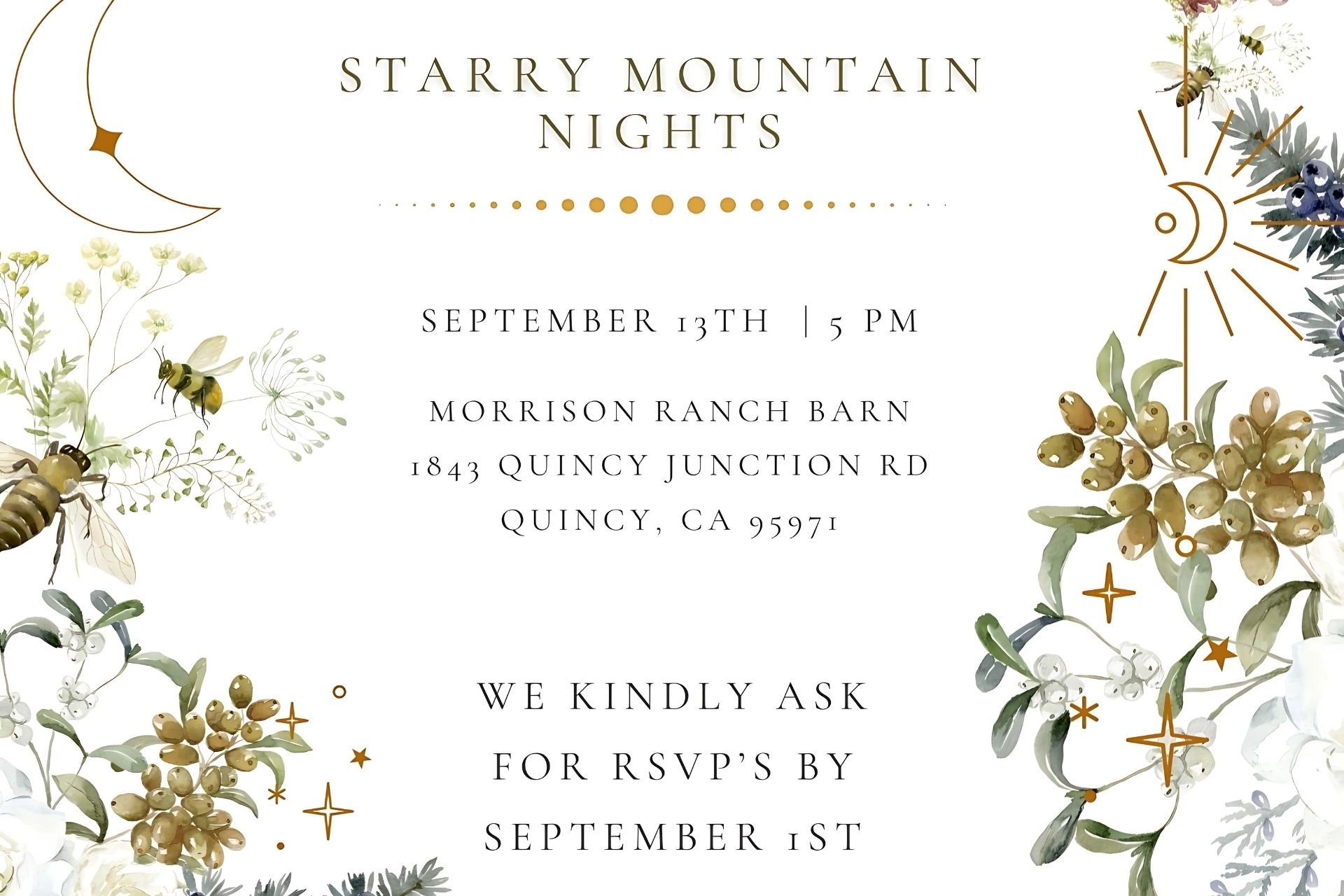 2025 Starry Mountain Nights, September 13th 